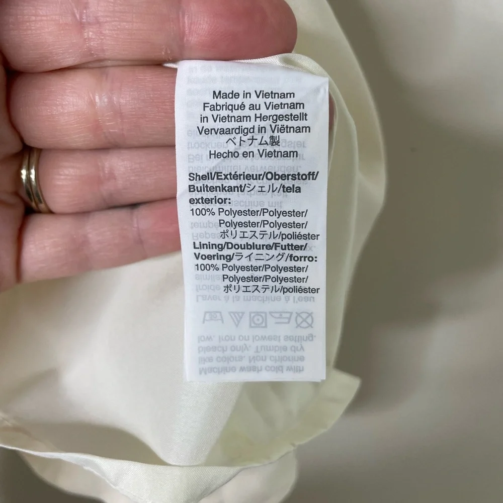 J. Crew Cream Scallop Tank Size 0